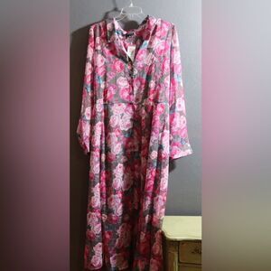 Torrid Pink Floral Maxi Dress